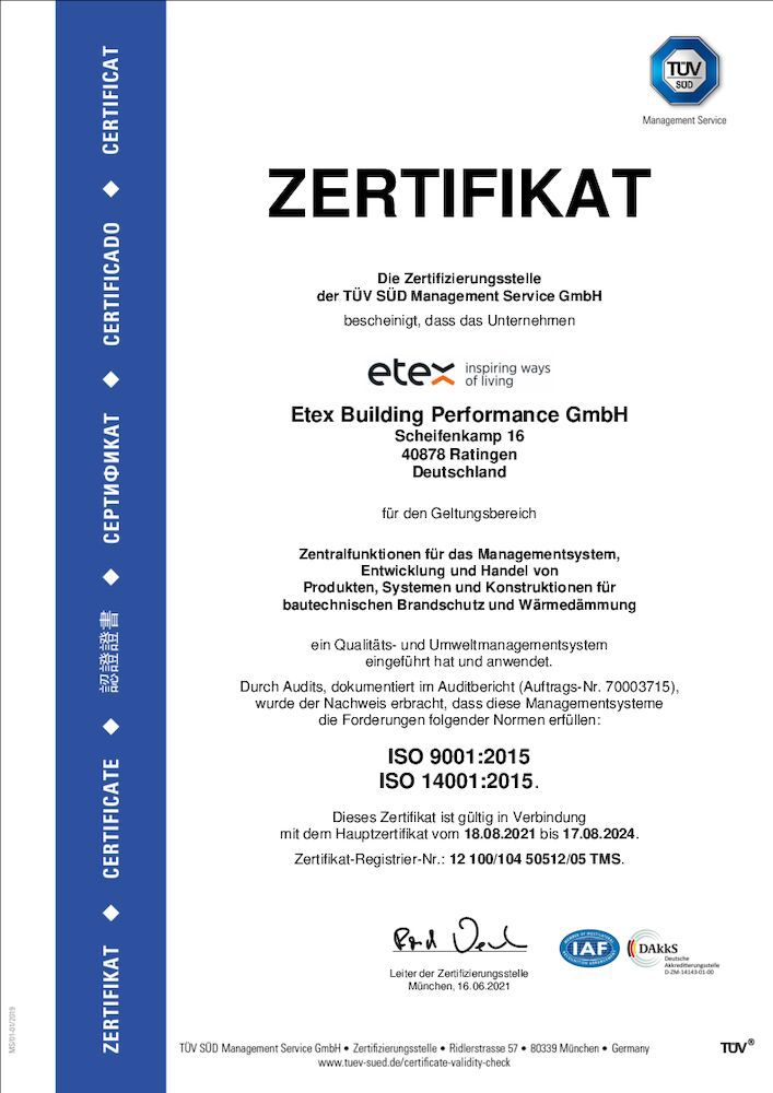  ISO 9001:2015 und ISO 14001:2015 