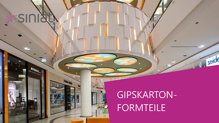 Gipskarton-Formteile von Siniat