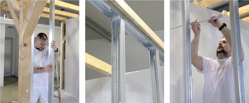 Trockenbau-Anleitung: Trennwand selber bauen und verspachteln