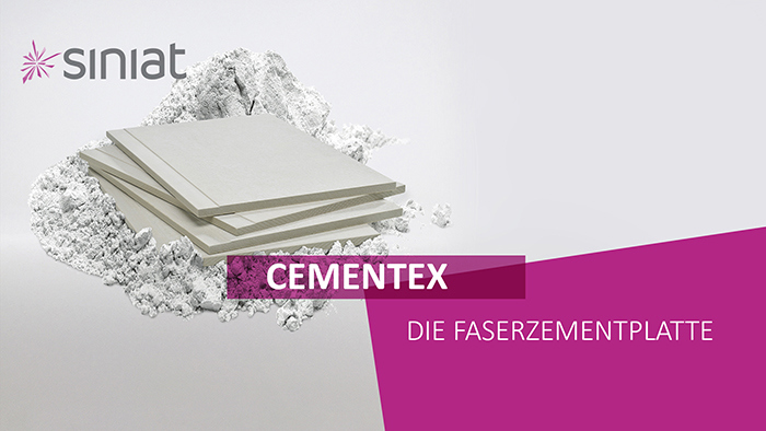 Cementex – die neue Faserzementplatte von Siniat ist stark in Nässe- und Brandschutz 