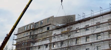 Moderner Holzbau mit Siniat LaPlura und Duripanel