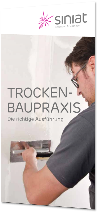 Titelbild unserer Broschüre Trockenbaupraxis